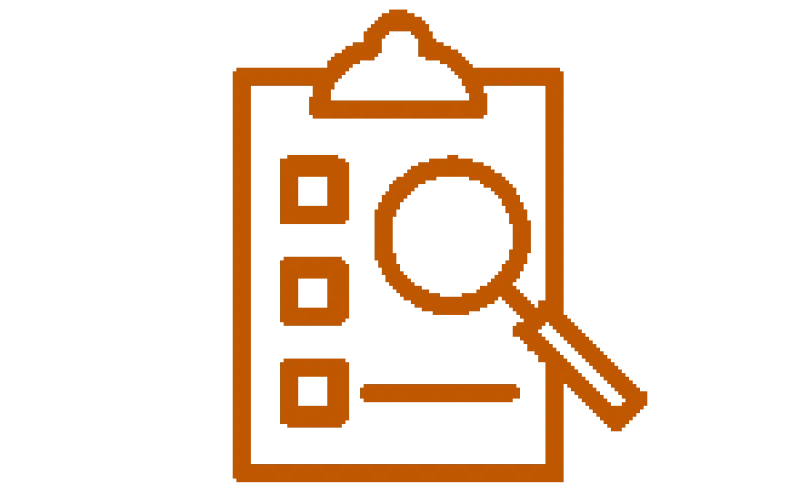 Evaluation icon. Credit: Justin Blake, The Noun Project